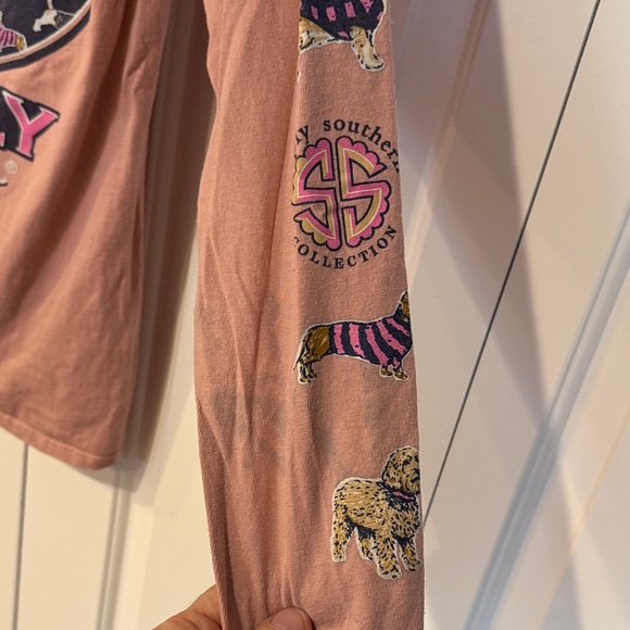 Simply Southern Womens Dusty Rose Long Sleeve Tee - Picture 7 of 10